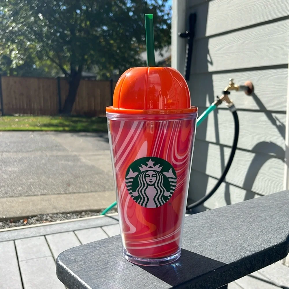 Starbucks Europe fall collection pumpkin spice latte pumpkin dome tumbler - Picture 1 of 3